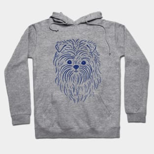 Affenpinscher (Pink and Blue) Hoodie